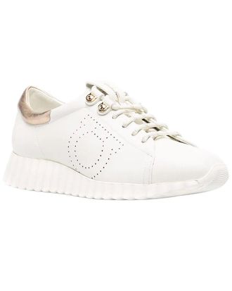 Ferragamo Gancini Leather Sneaker