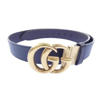 Gucci Pre-owned Vintage Riem - Heren - Vintage Accessoires - Blauw - ONE Size - Leer - Vintage