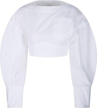 Jacquemus Open-back Cropped Shirt