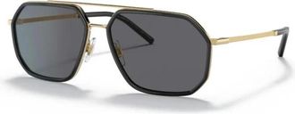 Dolce & Gabbana Zonnebril - Heren - Zonnebrillen - Zwart - 60 MM - Accessoires