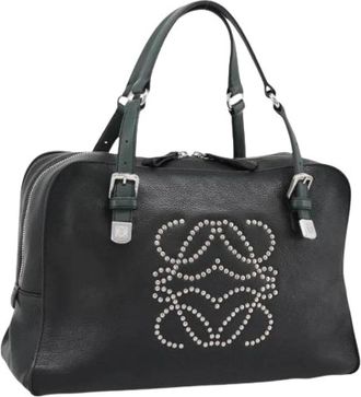 Loewe Pre-owned Hand Bag - Dames - Vintage Handtas - Zwart - ONE Size - Leer - Vintage