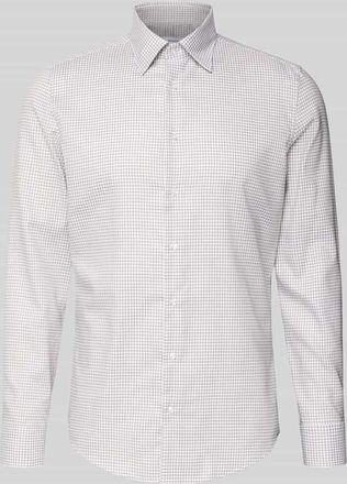 Seidensticker Slim Fit Business Hemd aus Baumwolle mit Button Down Kragen in Sand, Größe 38