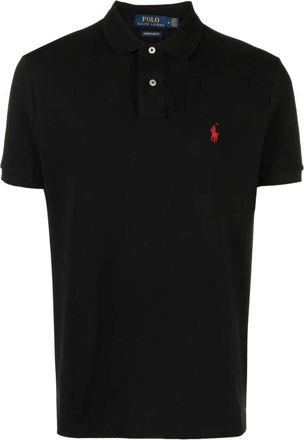 Ralph Lauren Tops, Heren, Zwart, S, Polo Shirt