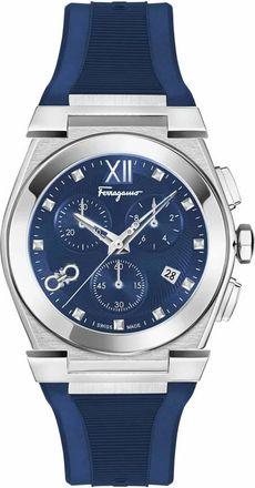 Ferragamo Vega Chrono - unisex - Accessoires - Blauw - Maat: ONE Size