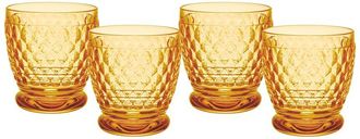 Villeroy & Boch Set Of 4 Boston Saffron Dof / Tumblers