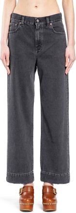 Chlo&eacute; High-Rise Cropped Jeans