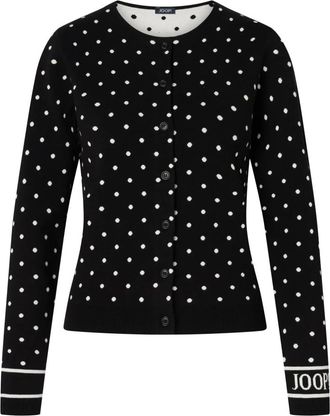 Joop Dot-Pattern Gebreid Jasje - Dames - Vesten - Zwart - S - Truien & Vesten