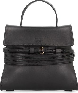 Moschino Tie Me Small Leather Handbag