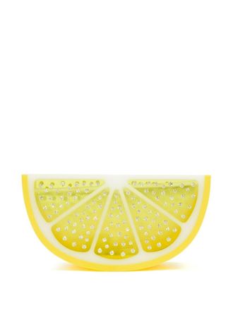 Aquazzura Clutch Gin Tonic con decorazione - Giallo