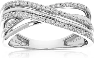 Vir Jewels 1/4 cttw Lab Grown Diamond Wedding Band in Sterling Silver For Women