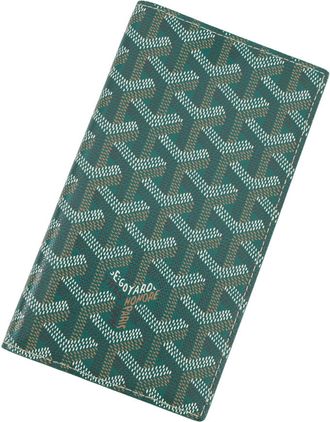 Goyard Green Pvc Leather Long Wallet (Bi-Fold) (Pre-Owned)