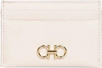 Ferragamo Wallets & Cardholders, female, Beige, Size: ONE SIZE Gancini Card Holder