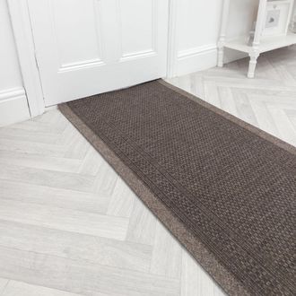 Runrug Long Hallway Carpet Runner - Aztec, Light Brown | Size: 80 cm x 300 cm