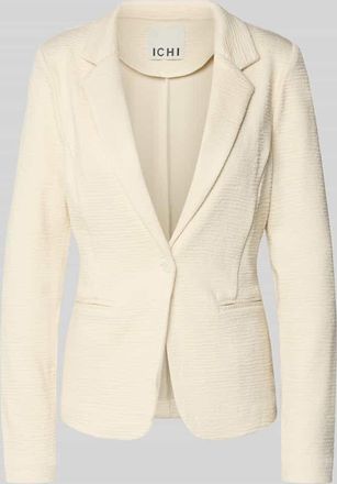 Ichi Slim Fit Blazer aus Viskose-Mix Modell KATE LUMINA in Offwhite, Gr&ouml;&szlig;e XXL