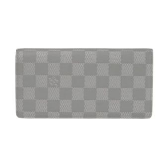 Louis Vuitton Pre-owned Wallets, male, Gray, Size: ONE SIZE Pre-owned Portefeuille Brazza Damier Infini Long Wallet