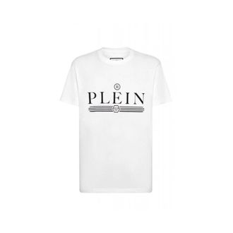 Philipp Plein Heren, Tops, Wit, Maat: M Katoen