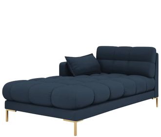 BLOOMINGLOFT Design Chaiselongue Mamaia Strukturstoff Blau