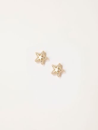 Fat Face FatFace Gold Tone Star Stud Earrings