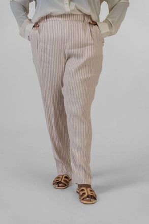 Nic+Zoe Cafe Straight Leg Pant In Neutral Multi