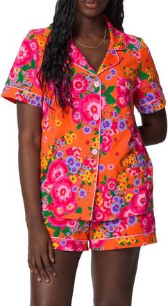 Bedhead Pajamas Print Stretch Organic Cotton Short Pajamas in Ravello Blooms at Nordstrom, Size X-Small