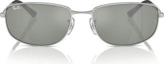 Ray-Ban 56mm Irregular Sunglasses in Silver at Nordstrom
