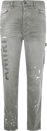 Amiri Stencil Slim Jeans - Heren - Slim Fit Jeans - Groen - W32 L32 - Jeans
