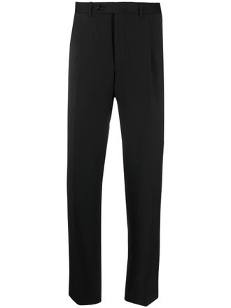 Canali slim-fit tailored trousers - men - Virgin Wool - 52 - Black