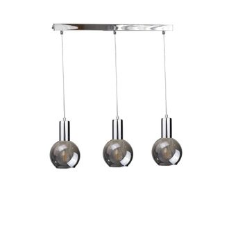 Netlighting Supra Bar Pendant Ceiling Light Silver 60cm 3x E27