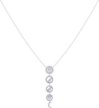 LuvMyJewelry Moon Phases Diamond Pendant Necklace in Silver at Nordstrom Rack
