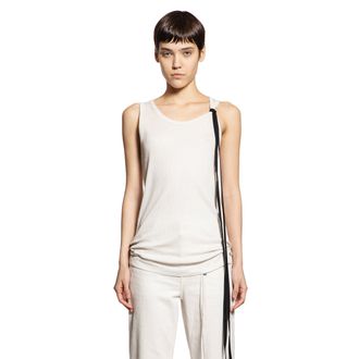Ann Demeulemeester Seva Tank Top in Cotton Rib Jersey