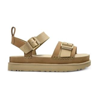UGG Ugg, Schoenen, Dames, Beige, 38 EU, Leer, Goldenstar Villa Sandalen
