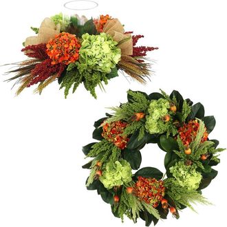 Creative Displays Inc. Fall Bundle With Wreath & Candleholder Centerpiece