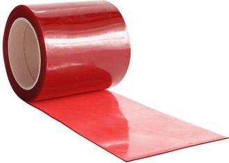 vidaXL Tira De Cortina Para Puertas Pvc Rojo 200x1,6 Mm 10 M Vidaxl