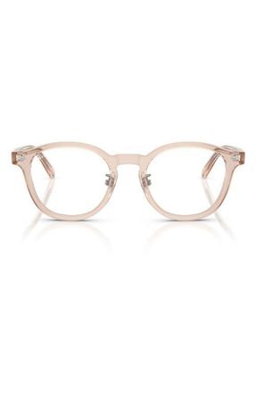 Ray-Ban 49mm Square Optical Glasses in Transparent Light Brown at Nordstrom