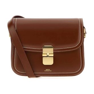 A.P.C. Grace Small Bag - female - A.P.C. - Cross Body Bags - Brown - ONE SIZE - Bags