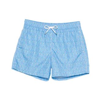 Fedeli Beachwear, male, Blue, Size: 2XL Madeira Swim Trunk