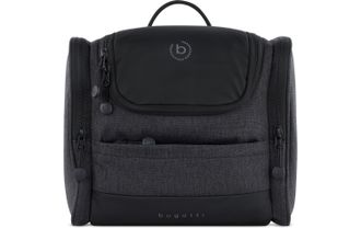 Bugatti Kulturbeutel BUGATTI Universum, Damen, Gr. B/H/T: 22,5cm x 23,5cm x 12cm, grau (anthrazit), Taschen Kulturbeutel