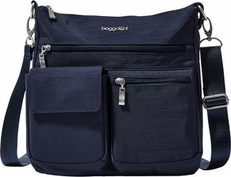 Baggallini Modern Everywhere Slim Crossbody Bag with RFID Wristlet in French Navy at Nordstrom