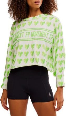 Free People FP Movement Inspire Layer Logo Long Sleeve T-Shirt in Court Logo Combo at Nordstrom Rack, Size Medium