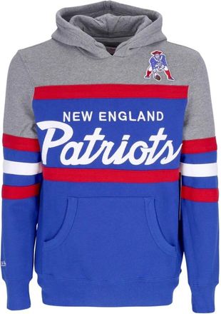 Mitchell & Ness NFL Headcoach Hoodie- New England Patriots - Heren - Hoodies - Veelkleurig - S - Katoen - Hoodies & sweatvesten