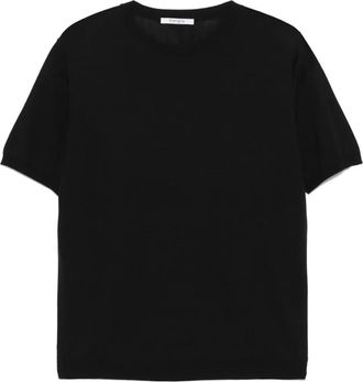 KANGRA T-shirt a coste - Nero