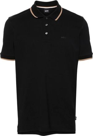 HUGO BOSS Polo Shirt - Heren - Polos - Zwart - L - Katoen - Tops