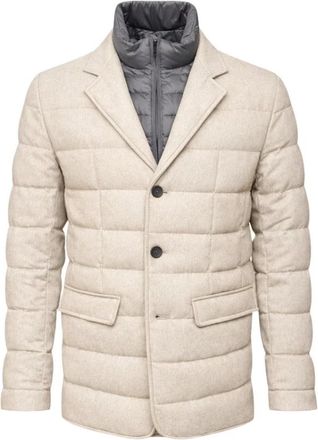 Herno Pi 0583U/38087 Gewatteerd jack - Heren - Blazers - Wit - M - Jassen