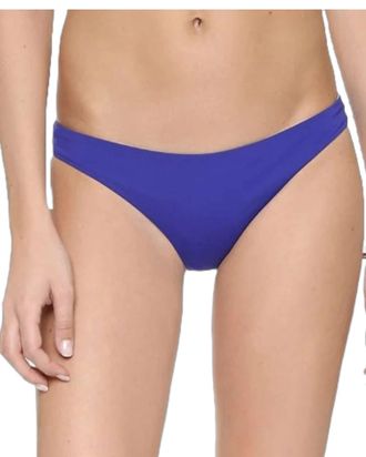 L*Space Solid Reversible Emma Bitsy Bikini Bottom In Sapphire