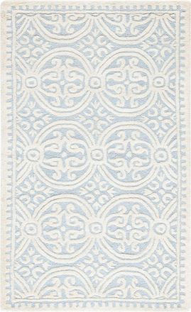Safavieh Alfombra Lana Blu/Neutrale 91 X 152 cm