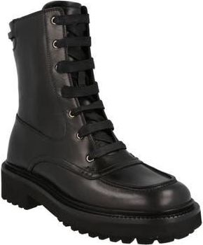 Ferragamo Leather Combat Boot in Black at Nordstrom Rack, Size 7.5