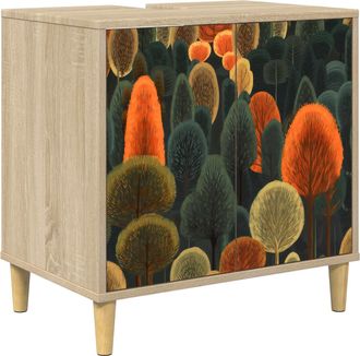 vidaXL Mueble De Cuarto De Ba&ntilde;o Zaandam Sonoma 60 X 40 X 60 Cm Vidaxl