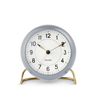 Rosendahl Copenhagen AJ Station Wecker, grau / weiss