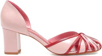Sarah Chofakian Sarah 55 mm pumps met bandjes - Roze