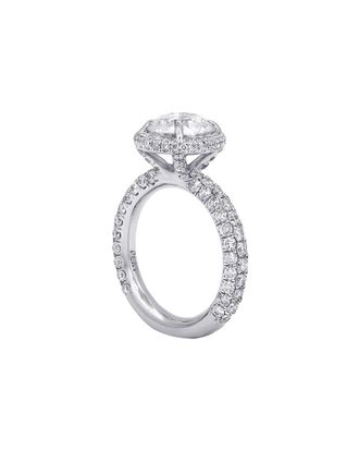 Diana M. Jewels Fine Jewelry White Gold 3.20 Ct. Tw. Diamond Half-Set Ring